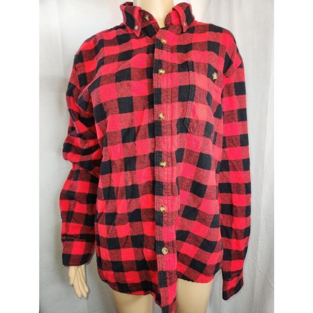 Woolrich | Mens | Plaid | Long Sleeve | Red/Black | Size Medium